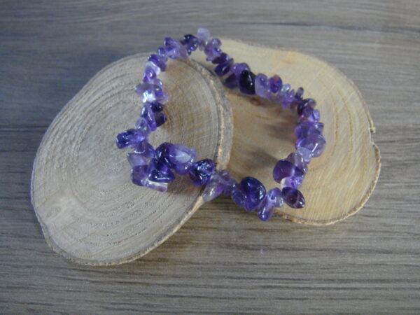Bracelet élastique en pierre naturelle baroque – Image 4