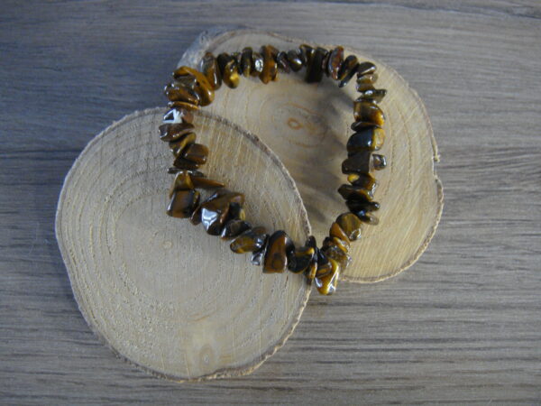 Bracelet élastique en pierre naturelle baroque – Image 29