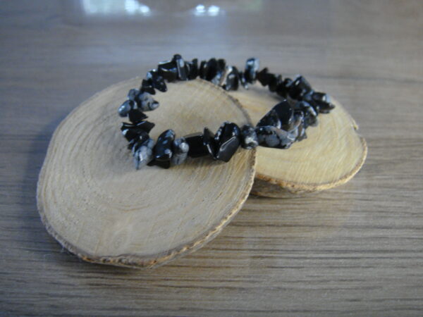 Bracelet élastique en pierre naturelle baroque – Image 27