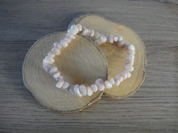 Bracelet élastique en pierre naturelle baroque – Image 33