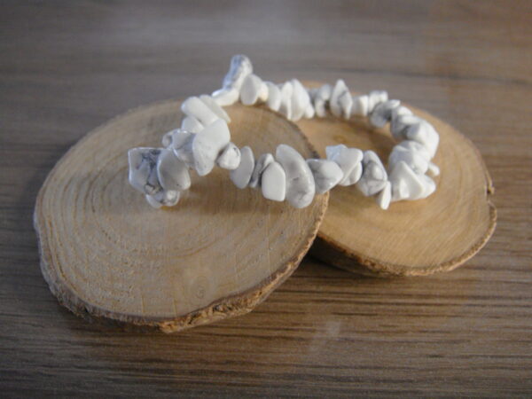 Bracelet élastique en pierre naturelle baroque – Image 15