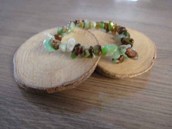 Bracelet élastique en pierre naturelle baroque – Image 8