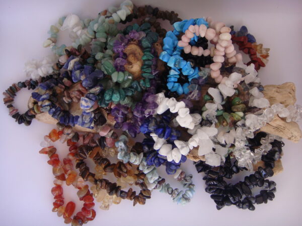 Bracelet élastique en pierre naturelle baroque