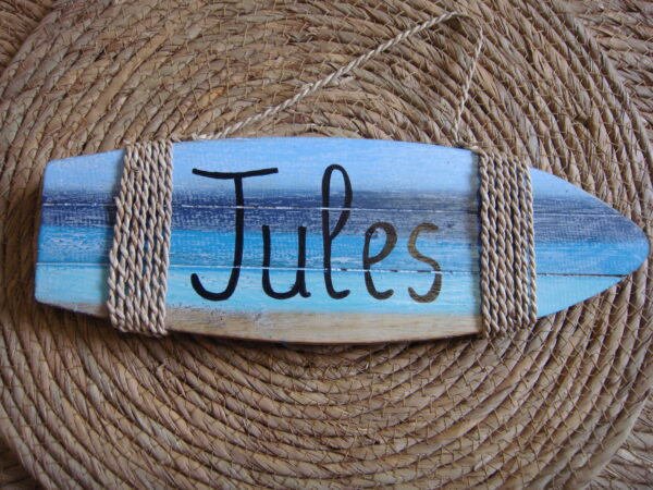Déco planche de Surf vierge personnalisable en bois 30 cm – Image 3