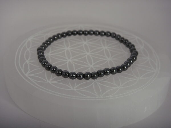 Bracelet élastique en pierre d'Hématite – Image 5