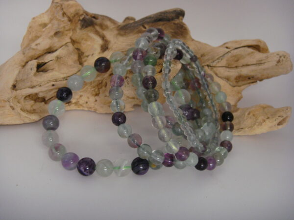 Bracelet élastique en pierre de Fluorite
