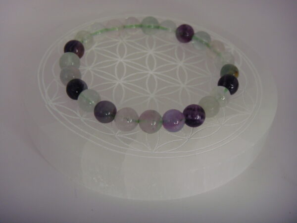 Bracelet élastique en pierre de Fluorite – Image 7