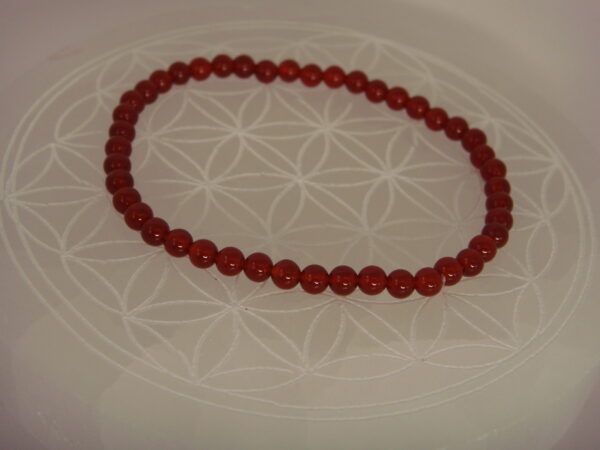 Bracelet élastique en pierre de Cornaline – Image 5