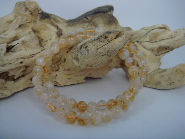 Bracelet élastique en pierre de Citrine