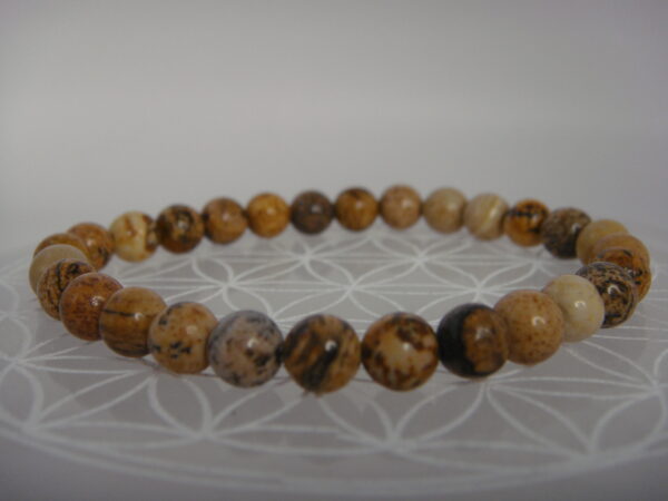 Bracelet élastique en pierre de Jaspe – Image 8