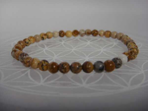 Bracelet élastique en pierre de Jaspe – Image 9