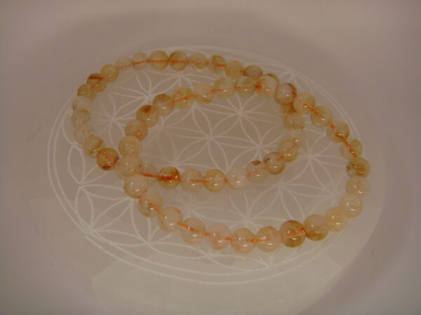 Bracelet élastique en pierre de Citrine – Image 3
