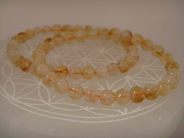 Bracelet élastique en pierre de Citrine – Image 2