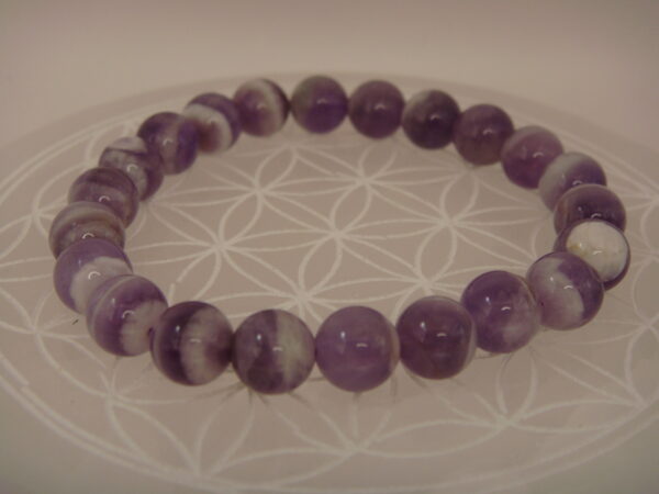 Bracelet élastique en pierre d'Améthyste – Image 5