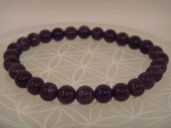 Bracelet élastique en pierre d'Améthyste – Image 7