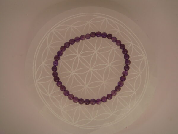 Bracelet élastique en pierre d'Améthyste – Image 8