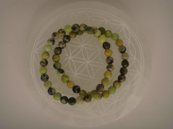 Bracelet élastique en pierre de Chrysoprase – Image 3