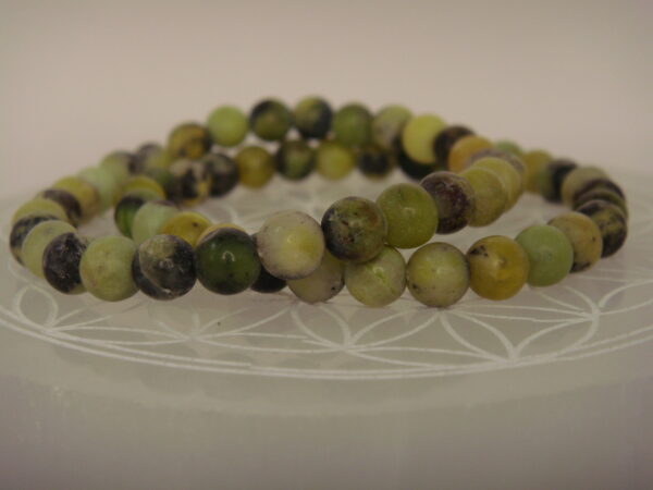 Bracelet élastique en pierre de Chrysoprase – Image 2