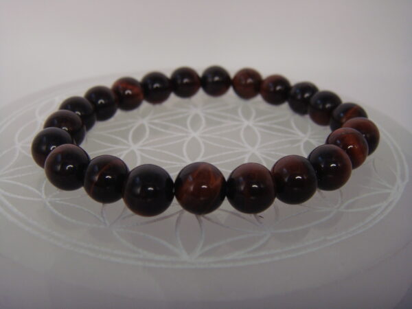 Bracelet élastique en pierre d'Œil de Tigre – Image 11
