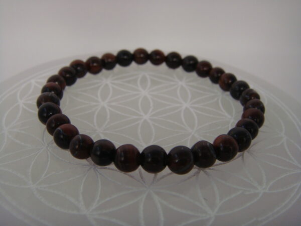 Bracelet élastique en pierre d'Œil de Tigre – Image 12
