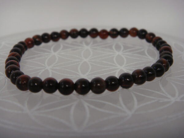 Bracelet élastique en pierre d'Œil de Tigre – Image 13