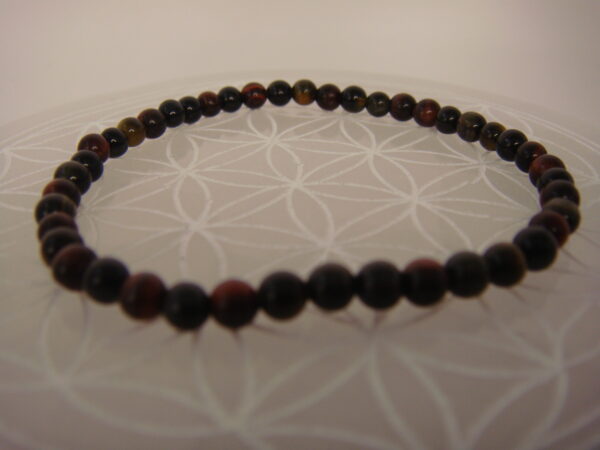 Bracelet élastique en pierre d'Œil de Tigre – Image 7