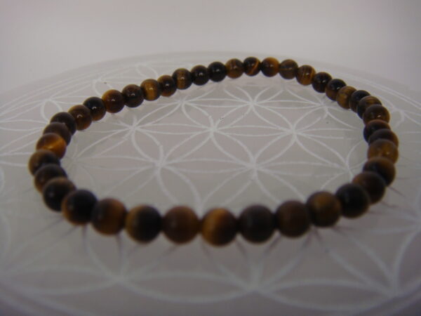 Bracelet élastique en pierre d'Œil de Tigre – Image 10