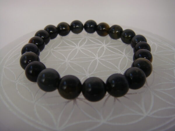 Bracelet élastique en pierre d'Œil de Tigre – Image 14