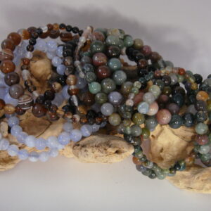 Bracelet élastique en pierre d'Agate