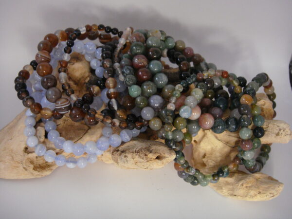 Bracelet élastique en pierre d'Agate