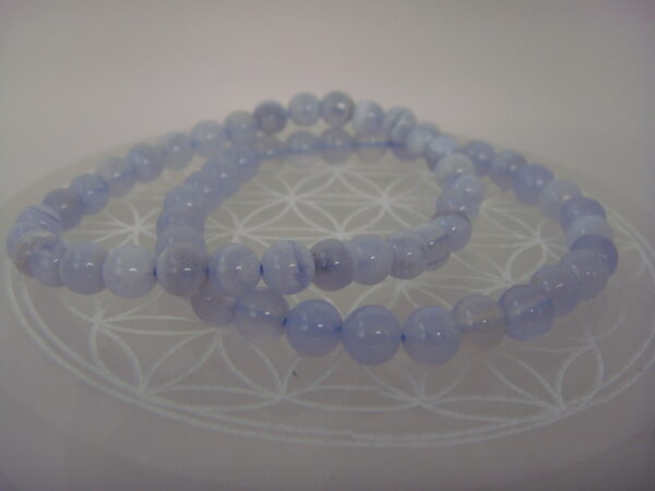 Bracelet élastique en pierre d'Agate – Image 3