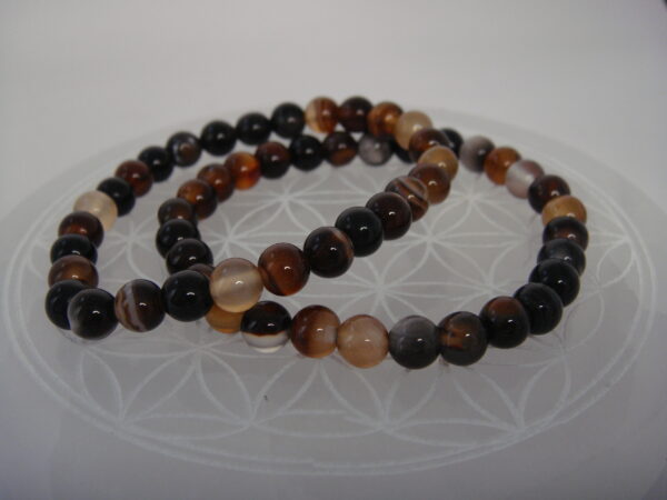 Bracelet élastique en pierre d'Agate – Image 5