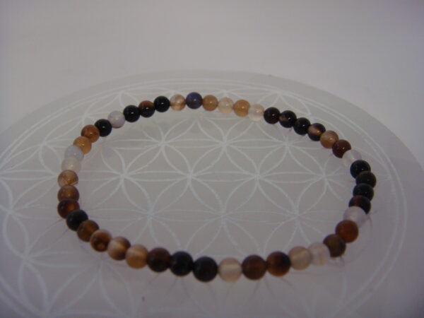 Bracelet élastique en pierre d'Agate – Image 6