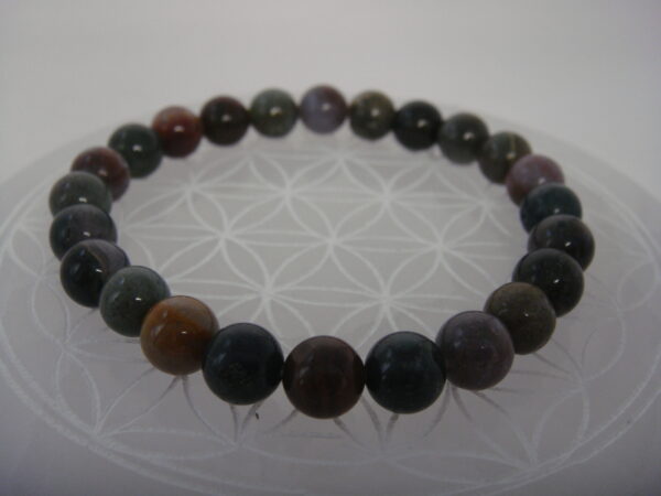Bracelet élastique en pierre d'Agate – Image 7