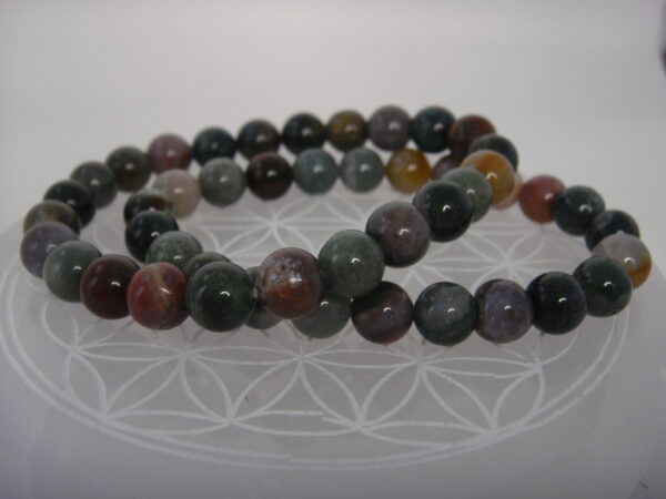 Bracelet élastique en pierre d'Agate – Image 8