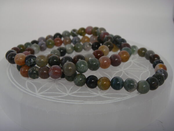 Bracelet élastique en pierre d'Agate – Image 9