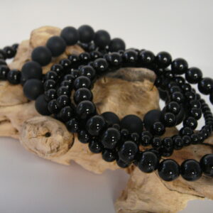 Bracelet élastique en pierre d'Onyx