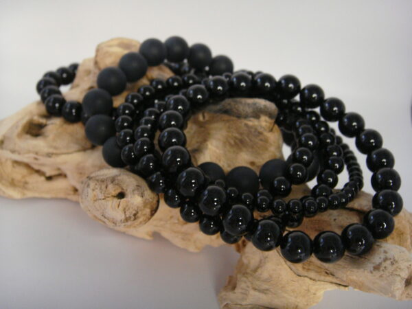 Bracelet élastique en pierre d'Onyx