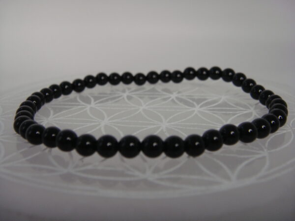 Bracelet élastique en pierre d'Onyx – Image 4
