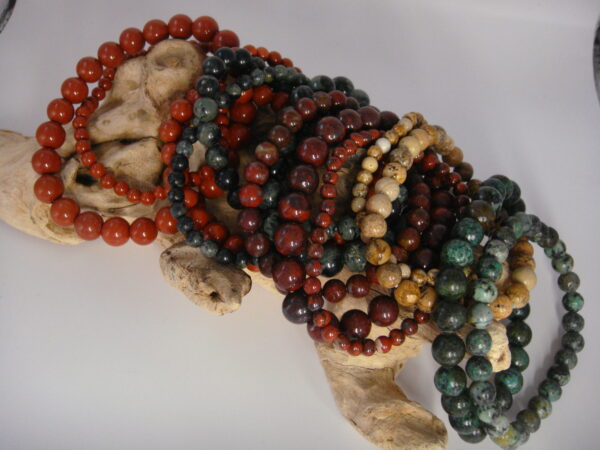 Bracelet élastique en pierre de Jaspe