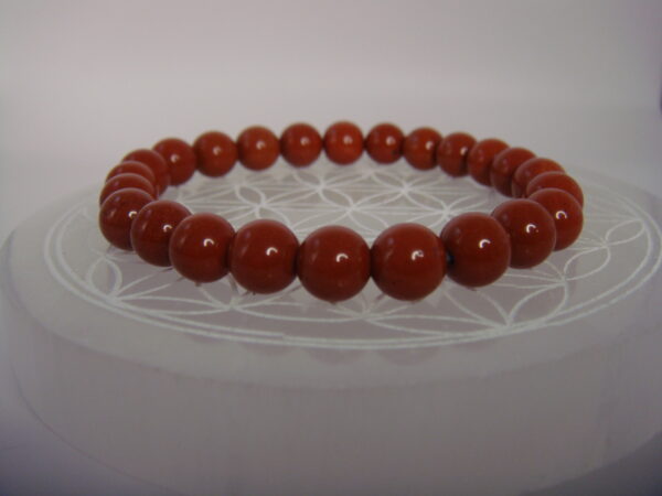 Bracelet élastique en pierre de Jaspe – Image 2