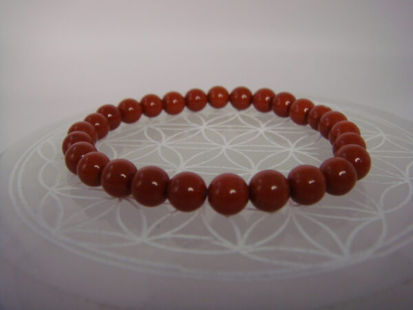 Bracelet élastique en pierre de Jaspe – Image 3