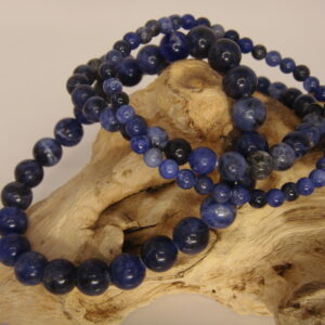 Bracelet élastique en pierre de Sodalite