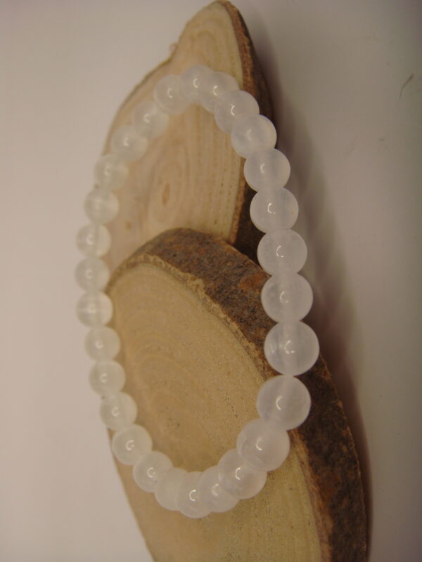 Bracelet élastique en pierre de Sélénite – Image 2