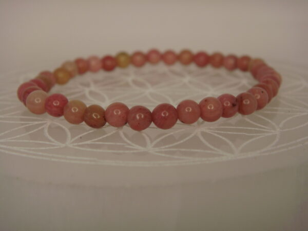 Bracelet élastique en pierre de Rhodonite – Image 6