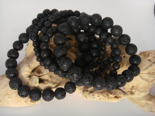 Bracelet élastique en pierre de Lave