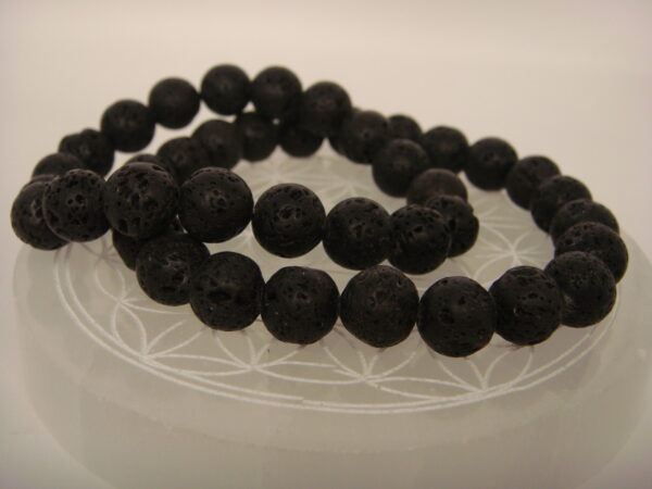 Bracelet élastique en pierre de Lave – Image 2