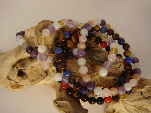 Bracelet élastique multipierres boules 6mm