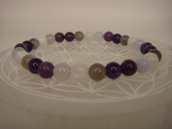 Bracelet élastique multipierres boules 6mm – Image 2