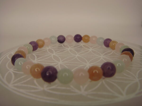 Bracelet élastique multipierres boules 6mm – Image 4